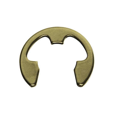 Rotor Clip External-E E-Clip, Steel Zinc Yellow Finish, 0.156 in Shaft Dia E-015-ZD